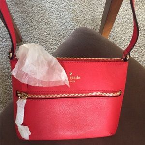 Kate Spade Red Leather Crossbody Bag